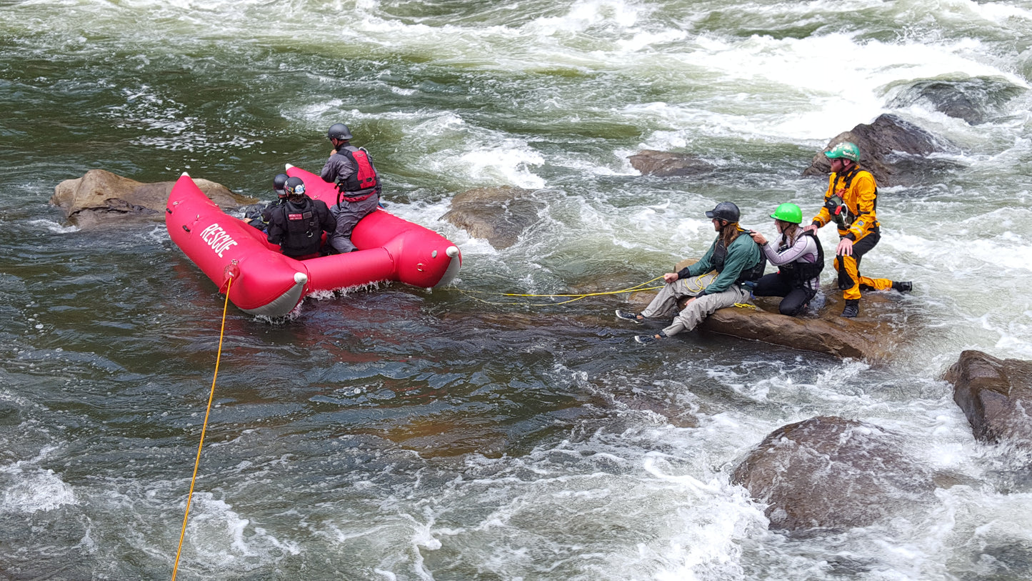 Rapid Approach Self Bailing Rescue Raft