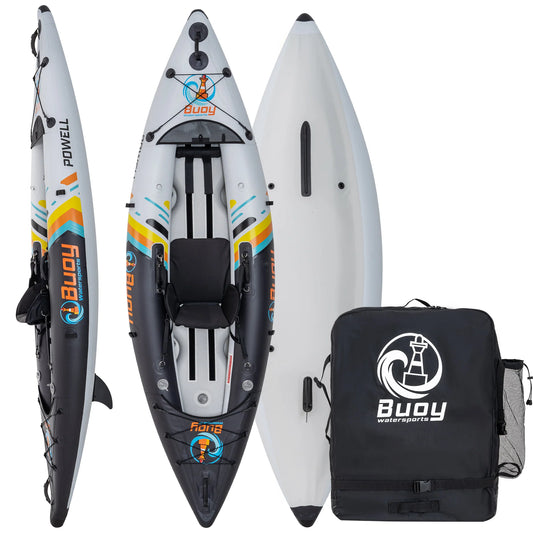 Buoy Inflatable Recreational Single Kayak- Powell