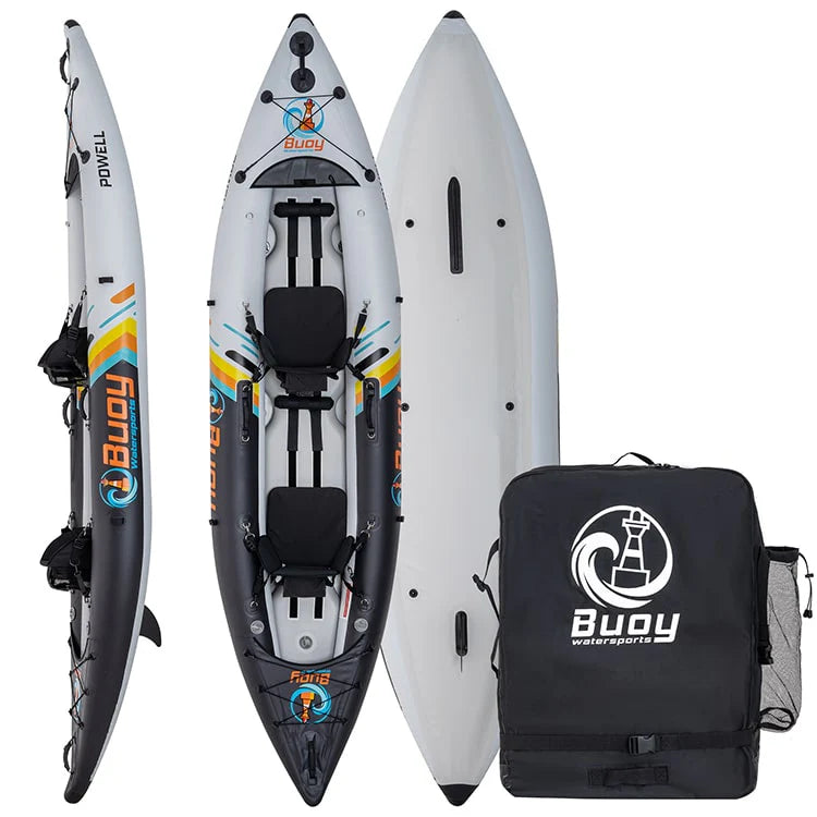 Buoy Inflatable Recreational Tandem Kayak-Powell