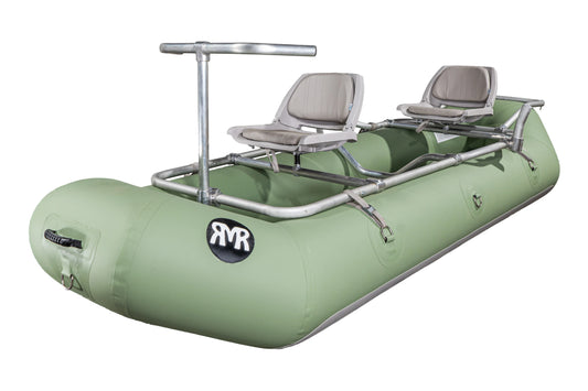 RMR Angler RLC-120 Roll-Cast 12' Raft and Fishing Frame Package